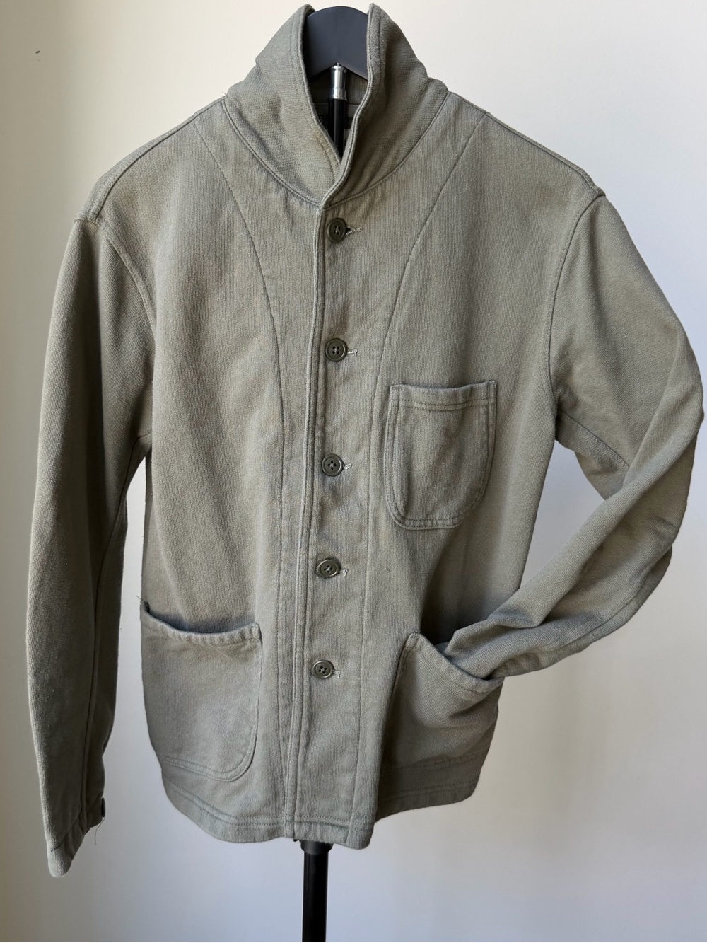 Buck Mason Men's Button-Front Shirt Jacket in Olive